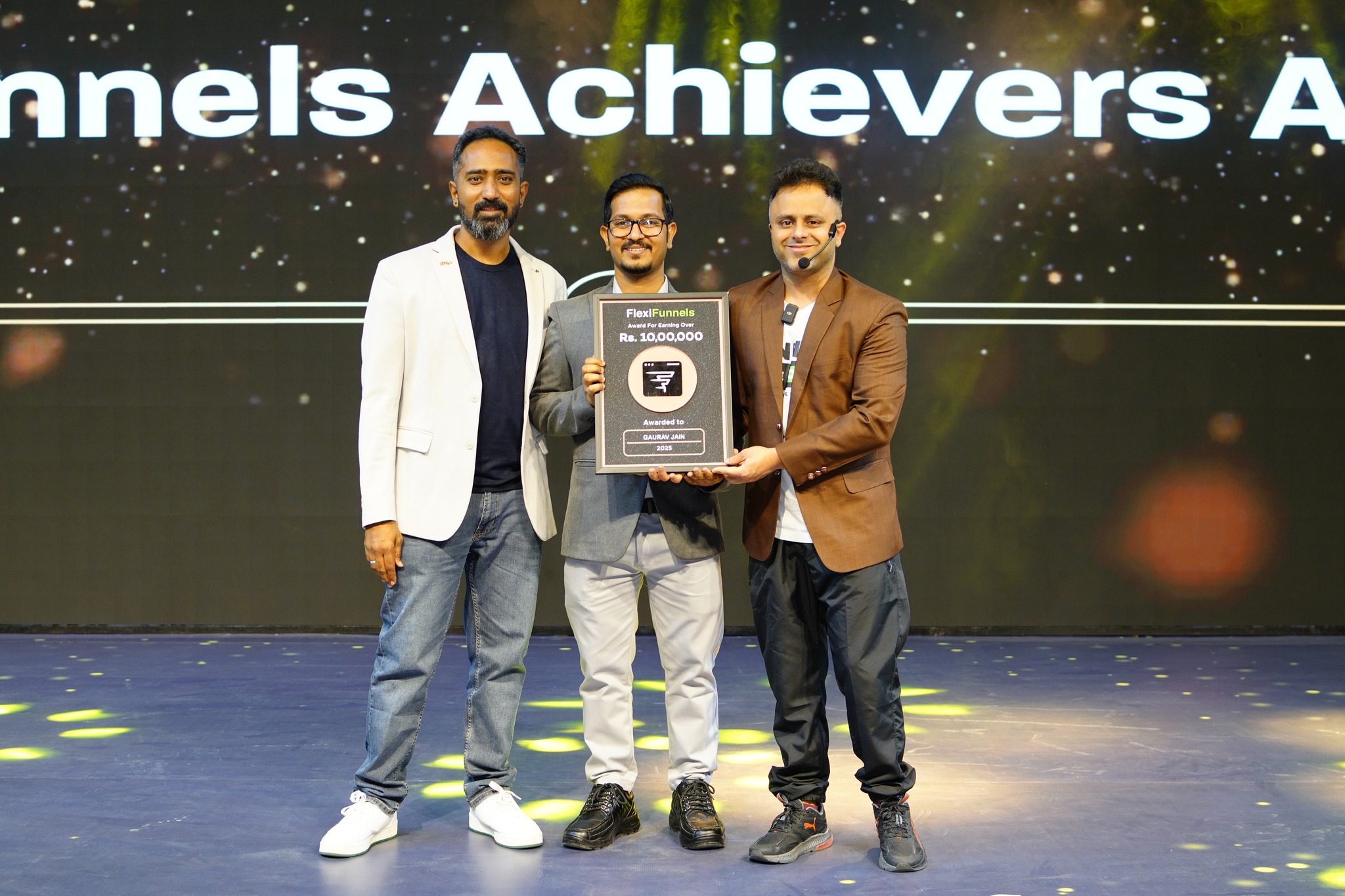 Gaurav Jain with Mr. Saurabh Bhatnagar at the Funnel Growth Summit